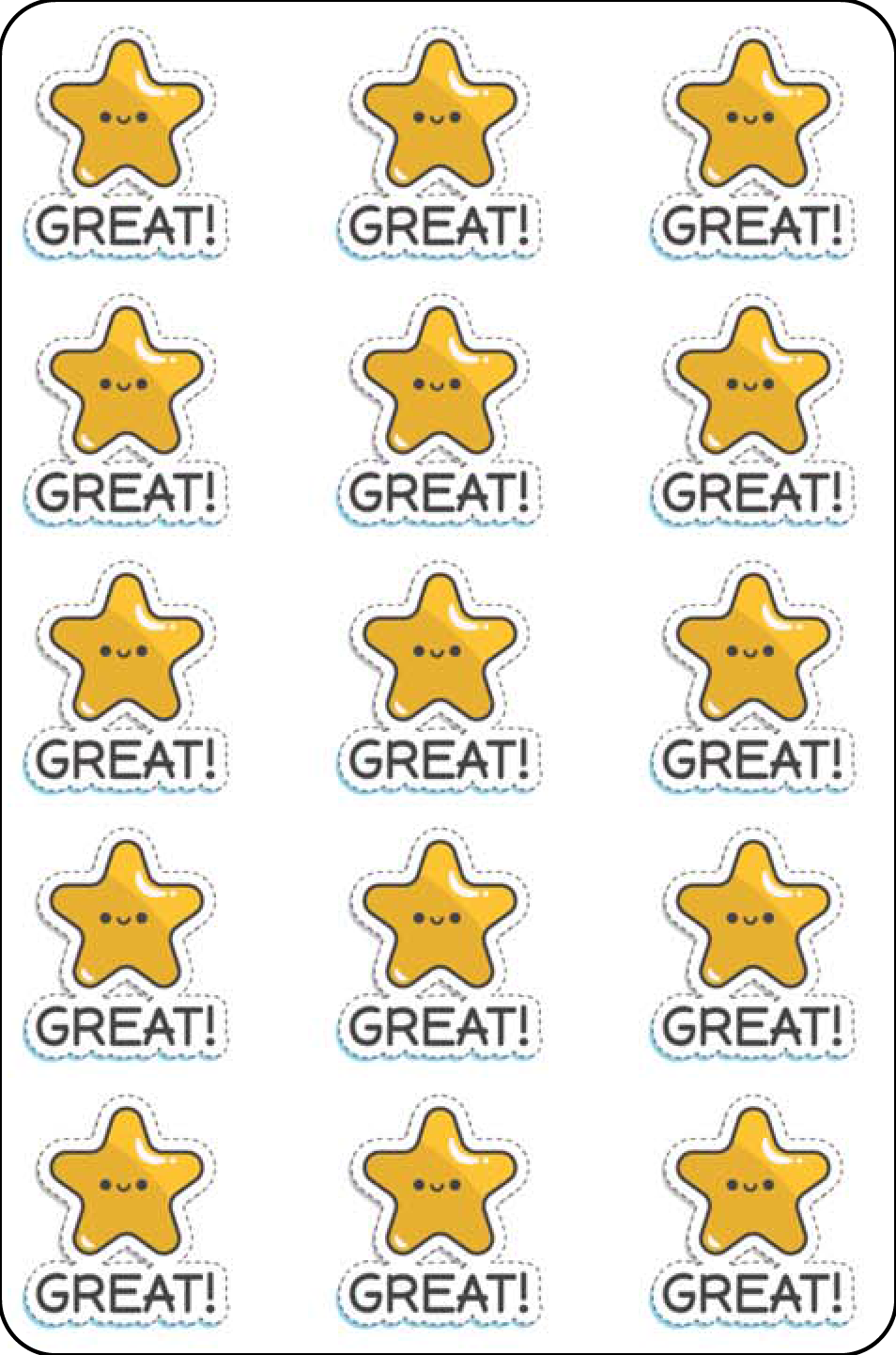 Trophies and Medals Encouragement Sticker Pack